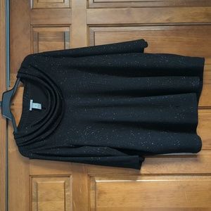 Dressy black sparkle shirt